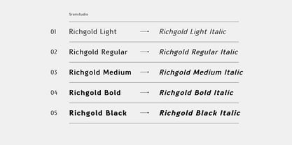 Richgold Font Poster 14