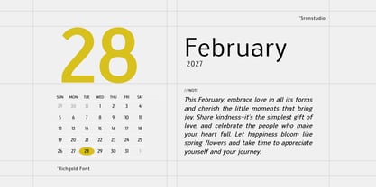 Richgold Font Poster 7