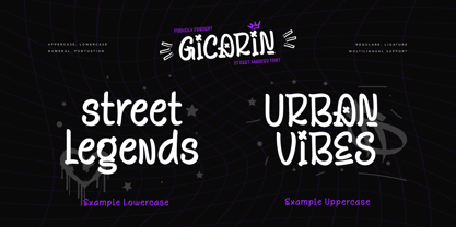Gicarin Font Poster 2