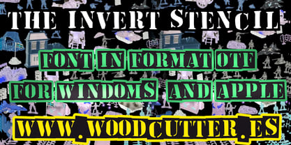 The Invert Stencil Font Poster 8