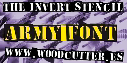 The Invert Stencil Font Poster 1