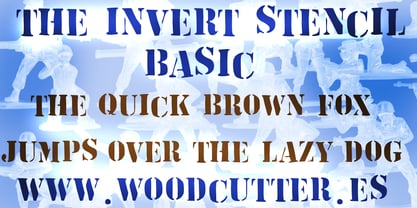 The Invert Stencil Font Poster 4