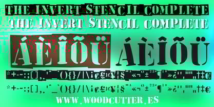 The Invert Stencil Font Poster 10