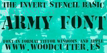 The Invert Stencil Font Poster 2
