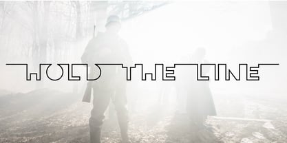 Hold the line Font Poster 1