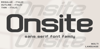 Onsite Font Poster 1
