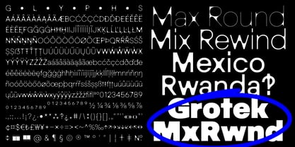 Grotek MxRwnd Font Poster 4