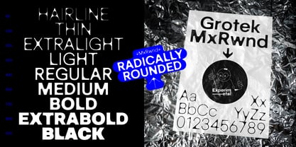Grotek MxRwnd Font Poster 3