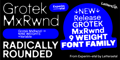 Grotek MxRwnd Font Poster 11