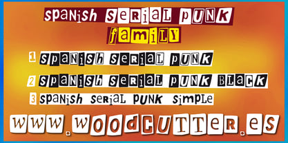 Spanish Serial Punk Font Poster 7