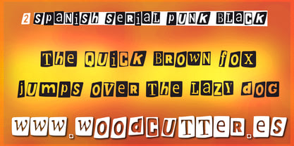 Spanish Serial Punk Font Poster 9