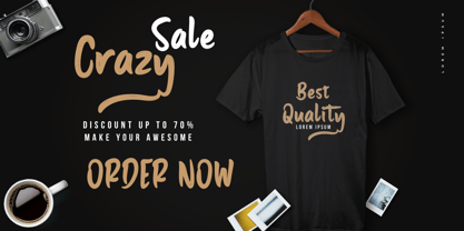 Hand Retakno Font Poster 2