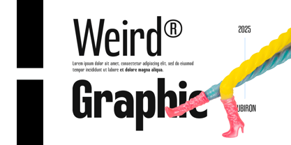 Hubiron Font Poster 7