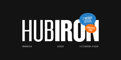 Hubiron Font Poster 1