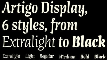 Artigo Display Font Poster 6