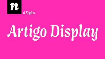 Artigo Display Font Poster 1