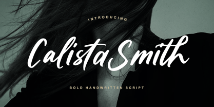 Calista Smith Font Poster 1