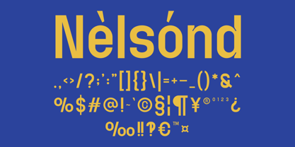 Nelsond Font Poster 5