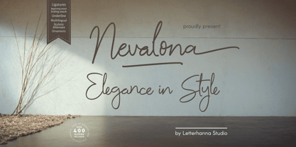 Nevalona Font Poster 1