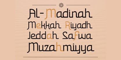 Ramadaniya Font Poster 5