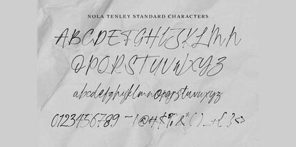 Nola Tenley Font Poster 12