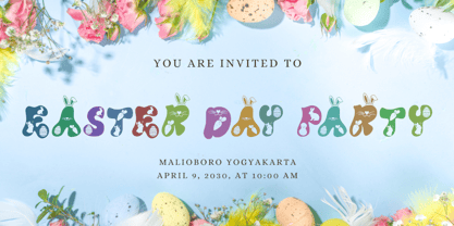 Easter Family Font Poster 3