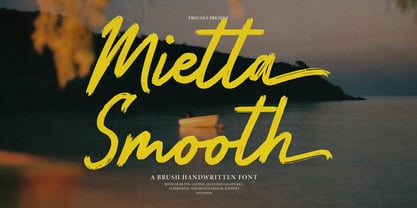 Mietta Smooth Font Poster 1