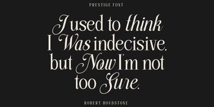 Trendsetter Prestige Font Poster 4