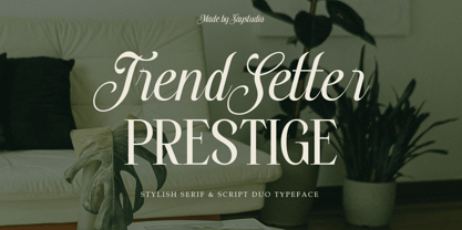 Trendsetter Prestige Font Poster 1