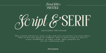 Trendsetter Prestige Font Poster 2