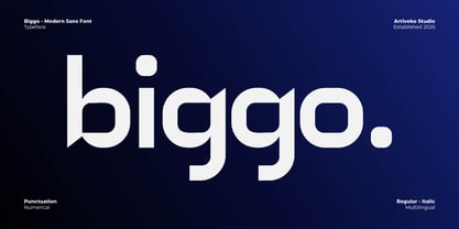 Biggo Font Poster 1