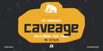 Cave Age Font Poster 10