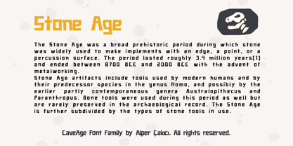 Cave Age Font Poster 7