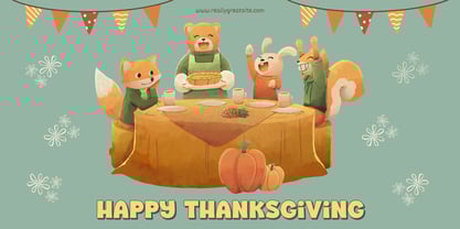 Fox Chibi Font Poster 5