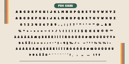 Fox Chibi Font Poster 9