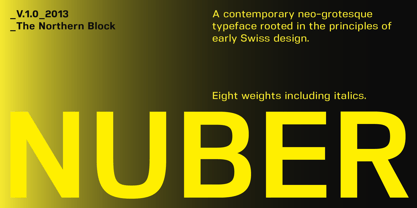 Nuber Font Poster 1