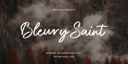 Bleury Saint Font Poster 1