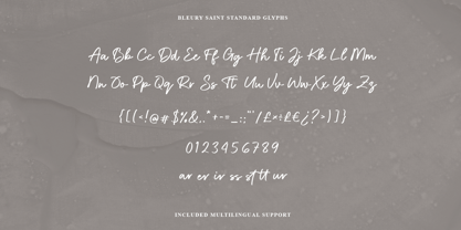 Bleury Saint Font Poster 9