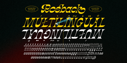 Rosback Font Poster 8