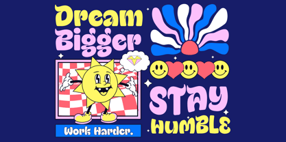 Funky Bird Font Poster 2