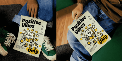 Funky Bird Font Poster 3