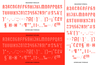 Hexagreat Font Poster 11