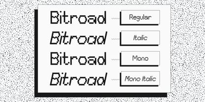 Bitroad Mono Font Poster 2