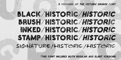 Historic Grunge Font Poster 4