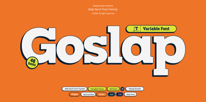 TBJ Goslap Font Poster 1