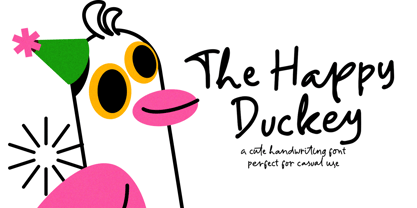 The Happy Duckey Font Poster 1