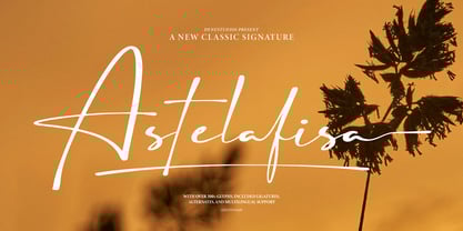 Astelafisa Font Poster 1