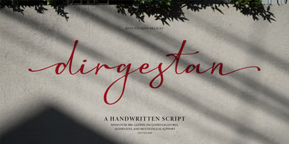 Dirgestan Font Poster 1