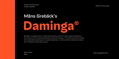 Daminga Font Poster 1