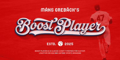 Boost Player Font Poster 1